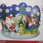 Pop-up Winter Sleigh Santa Christmas Paper Activity 3d Kids Craft Kit Nos
