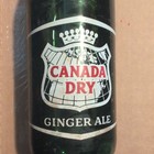 Canada Dry Ginger Ale Green Glass Soda Bottle 1 Pt 12 Fl Oz Black White Red