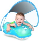 Baby Swimming Float Inflatable Baby Pool Float Ring With Sun Protection Canop   