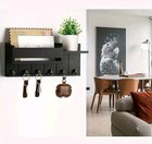 Wall-mounted Key Holder   Mail Organizer With Hooks - Entryway Storage   Decor
