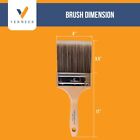 12-pack - 4  Flat Brushes For All Latex And Oil Paints   Stains