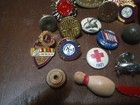 Vintage Pin And Button Lot Of 21 Usa Unique Great Condition Many Types Rare Htf 