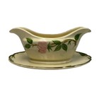 Franciscan Desert Rose Gravy Boat W plate Gladding Mcbean Black Bs 1950 s Chips