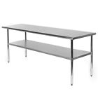 Stainless Steel 72  X 24  Nsf Commercial Kitchen Work Food Prep Table