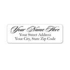 400 Personalized Return Address Labels    Printed 1 2 Inch X 1 3 4 Inch Script