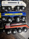 Maxim Enterprise Wooden Magnetic Train Lot Of  12 And Other Brands With Tracks