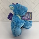 Russ Berrie Shining Stars Sparkle Winter Blue Purple Dragon Cuddly Plush