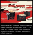 Mission Impossible Popcorn Bucket   Cup Container The Final Reckoning Amc Rare