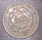 1837 Millions For Defence Not One Cent For Tribute Hard Times Token