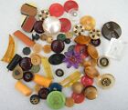 Antique   Vintage Sewing Button Lot   Plastic Bakelite Celluloid   Over 2 Pounds