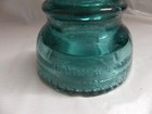 Vintage Hemingray No  40 Blue Green Aqua Glass Insulator 