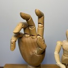Artists Mannequins 7in Wooden Hand 6in Figure
