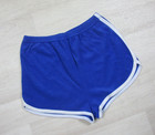 Vintage 70s Terrycloth Hot Pants Shorts Roller Disco Womens  l  Blue Athletic