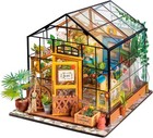 Diy Miniature House Kit Mini Green House Tiny Dollhouse Wooden Furniture Kit    
