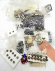 Miniature Lot Vintage And Antique Mop  Glass  Steel Cut  Lucite Buttons For Doll