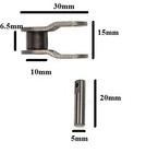 Pro Series Motorcycle 520 Half Chain Connecting Link Pitch 5 8  Width 1 4  