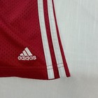 Adidas Mesh Shorts Kids Size 4 Red Excellent 3-stripe Athletic Gym Activewear