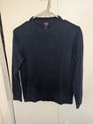 J Crew Crewcuts 100  Cashmere Sweater Boys Size 14 Navy Blue Pullover