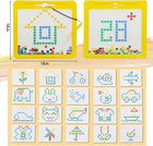 Magnetic Drawing Board For Kids large Magnet Doodle Board With Dot Beads And 20 