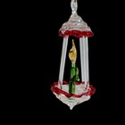 Spun Glass Christmas Tree Ornaments Lot 3 Hand Blown Vtg Gold Red Green 2 25 