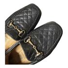 Vintage Galo Horsebit Quilted Black Leather Loafers Women s 35 5 Us 5 5 Shoes
