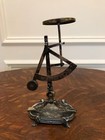 Antique Vintage French Art Nouveau Silverplate   Brass  Postal Scale  Hallmarked