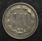 1870 Three Cent Nickel Xf   Lot 2091