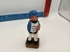 Vintage Nautical Sailor Fisherman Hand Carved Wood Folk Art Figure 3 5   