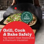 Grey Double Oven Mitt Kitchen Protection 1 Pack 32 Inch Long Heat Resistant