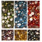 High-quality 2088 Glitter Non Hotfix Nail Art Colors Ab Flat Back Rhinestones