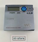 Sony Mz-r910 Light Blue Walkman Mdlp Portable Md Player Recorder - With Defects