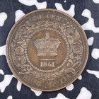1861 Nova Scotia Large Cent Lot f4980