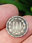 1865 Three Cent Nickel Piece 3c Circulated Civil War Date Us Type Coin Ungraded