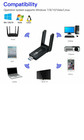 1200mbps Long Range Ac1200 Dual Band 5ghz Wireless Usb 3 0 Wifi Adapter Antennas