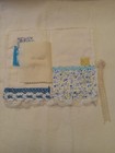 Handmade Needle Book  New vintage Fabric Lace Storage Case Blue Pink Floral Lacy