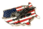     Western Steer Eagle American Flag Cowboy Rodeo Style     Belt Buckle Buck      Usa