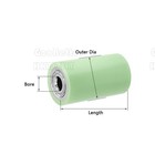 Pu Polyurethane Steel Core Roller With Two Bearing Guiding Wheel Flat Belt Idler