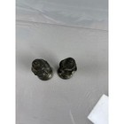Vintage Antique Pewter Salt And Pepper Shakers Urn Shape Footed Set Of 2