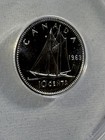 1963 Canada 10 Cents Proof Like Silver Coin Graded Ms 67 By Anacs