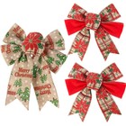 5x Christmas Bows Christmas Tree Hanging Decor Bow Christmas Party Ornament Cute