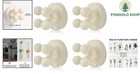 Silicone Toothbrush Holder 4 Pack Wall Mount Waterproof Multi-function Hooks