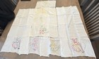 Vintage 5  Kitchen Dish Towels Flour Sacks Embroidery 12    X 28    Cottagecore