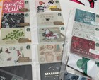 Lot Of 60 New Assorted Starbucks Collectible Gift Cards 2014 0  No Value