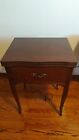 Rare Antique Singer Hand Painted Sewing Machine In Cabinet  Working  Mint Cond