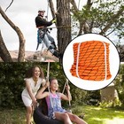 6180lbs Breaking Strength Bull Rope Orange 1 2   200  Double Braid Polyester Rope