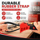 Adjustable Rubber Strap Wrench Set  2-pack Belt Wrench With 6 Inch   8 Inch Hand