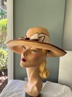 Sally Victor   Renowned Milliner  Straw Fancy Hat  Vintage 1950s 
