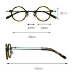 Vintage Small Round Eyeglass Frames Men Retro Mixed-color Glasses Fashion Women