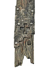Western Americana Style Cross Wall Hanging Rustic Metal   Wood Look 14  Decor