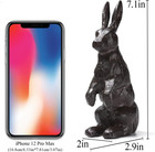 Cast Iron Standing Rabbit Statue Outdoor Garden Patio Yard Indoor Home Animal Fi